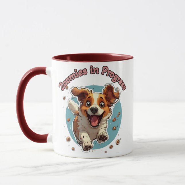 Playful Dog Mug (Left)