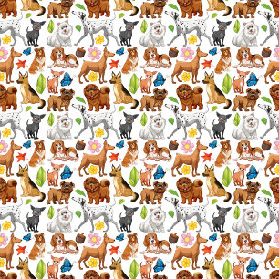 Playful Dog Parade iPhone Case
