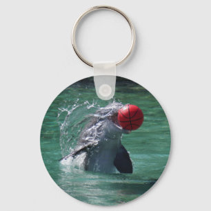 Playful Dolphin Keychain