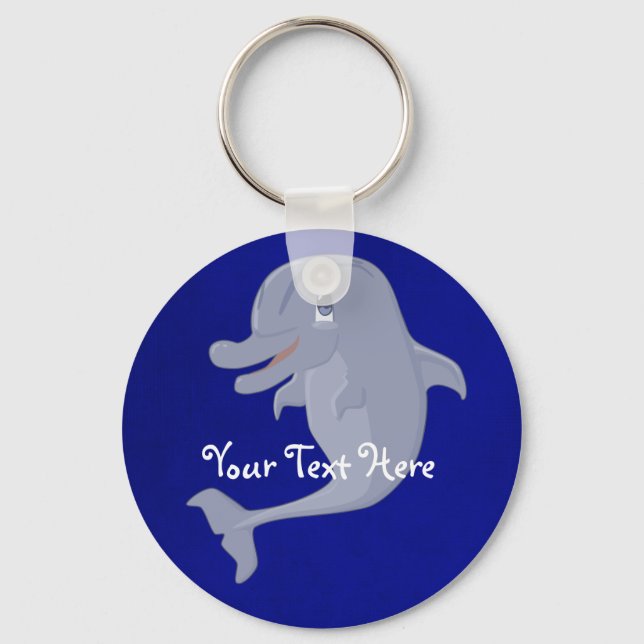 Playful Dolphin Keychain (Front)