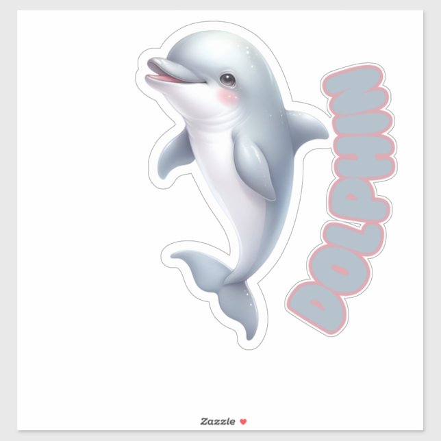 Playful Dolphin - Nursery  Sticker (Sheet)