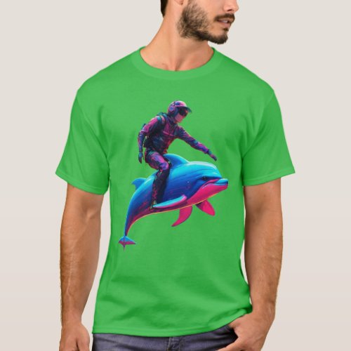 Playful Dolphin Splash T_Shirt Collection