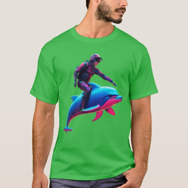 Playful Dolphin Splash T-Shirt Collection (Front)