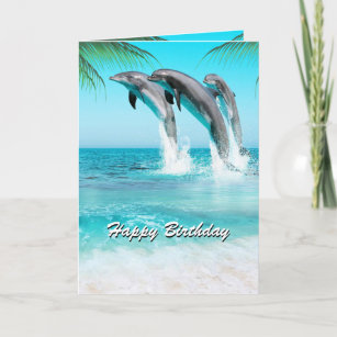 PLAYFUL DOLPHINS All Occasion or Birthday Card