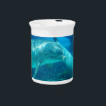 Playful Dolphins Pitcher<br><div class="desc">Pair of playful dolphins swimming under water.</div>