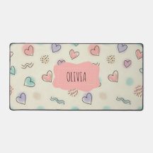 Playful Doodles of Hearts, Dots and Wavy Lines