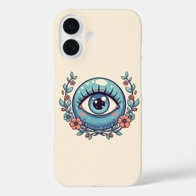 Playful Evil Eye with Cartoon Animals Case-Mate iPhone Case (Back)