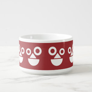Playful face minimal funny bowl