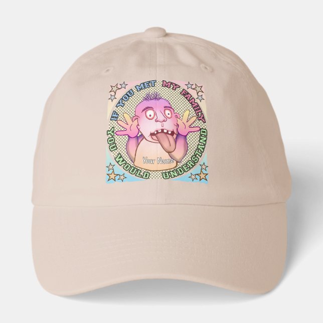 Playful family face hat (Front)