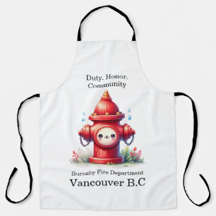 Playful fire hydrant in the park apron