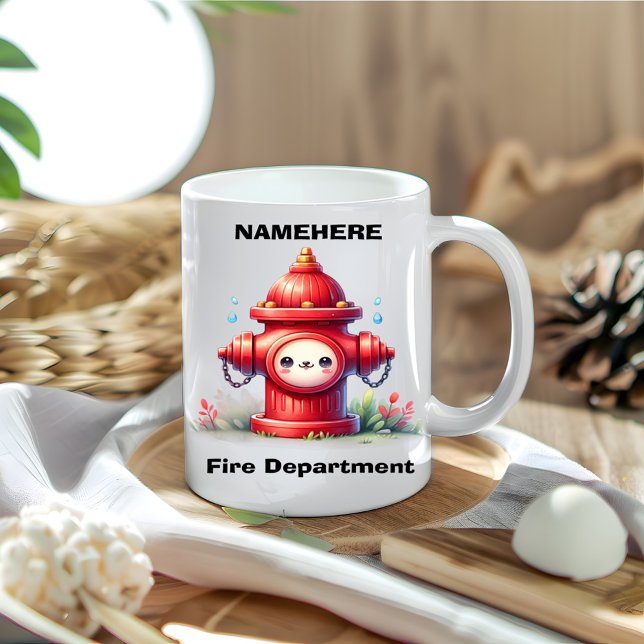 Playful fire hydrant in the park coffee mug (Creator Uploaded)