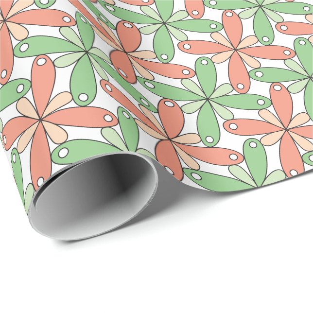 Playful floral ice cream pastels CC1288 Seamless Wrapping Paper (Roll Corner)