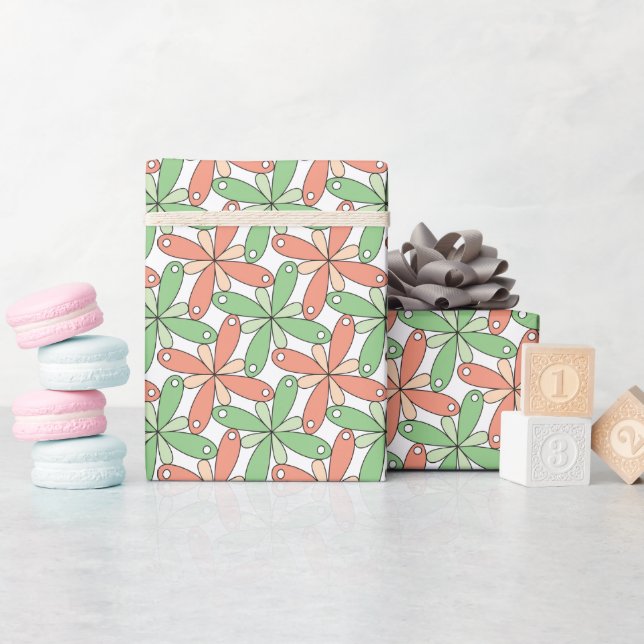 Playful floral pattern ice cream pastels CC1288 Wrapping Paper (Baby Shower)