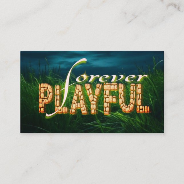 Playful Forever: Embrace the Child Within" Business Card (Front)