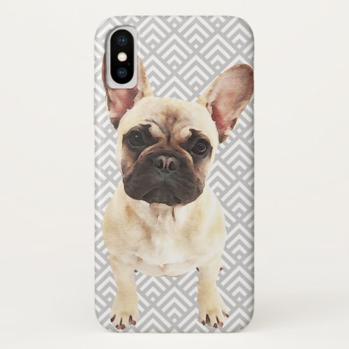 Playful French Bulldog iPhone X Case