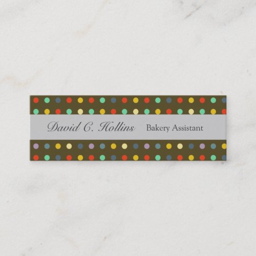 Colorful Polka Dots Business Card