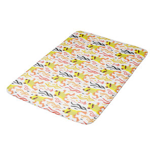 Playful Frogs Bath Mat