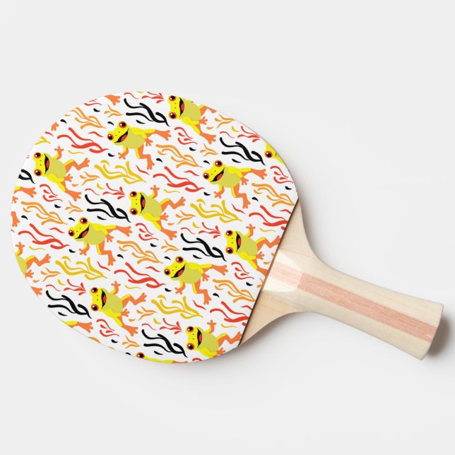 Playful Frogs Ping Pong Paddle (Side)