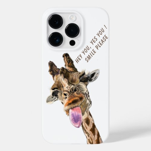 Playful Funny Giraffe Tongue Out Case_Mate iPhone  Case_Mate iPhone 14 Pro Case