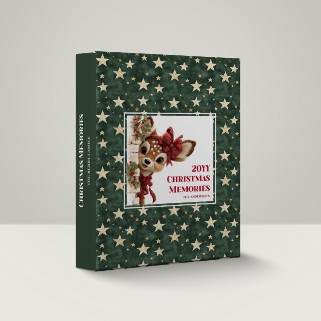 Playful Funny Reindeer Christmas Memory Book 3 Ring Binder (Playful Funny Reindeer Christmas Memory Book)