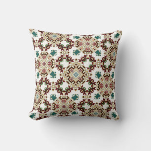 Playful Geometric Bliss Throw Pillow