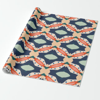 Playful geometry pattern wrapping paper