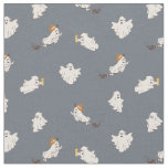 Playful Ghosts Halloween Pattern Fabric