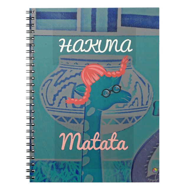 Playful Giraffe Art: An African Delight Notebook (Front)