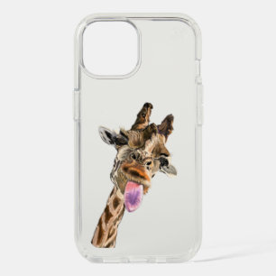 Playful Giraffe Funny iPhone Case