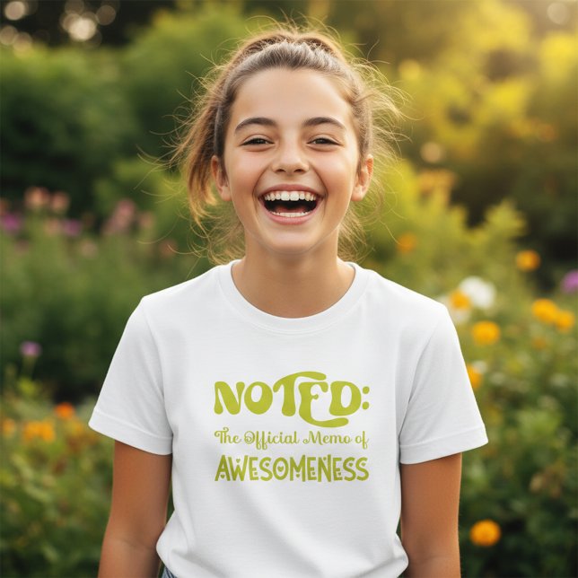 Playful Girls Tee | Bold Lime Text T-Shirt (Creator Uploaded)