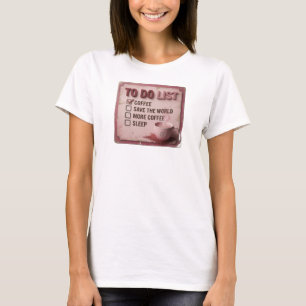 Playful Gold COFFEE FIRST SAVE WORLD T-Shirt