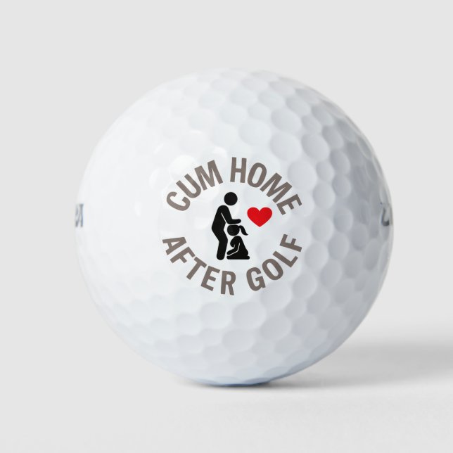 Playful Golf Balls: Home Awaits After Every Swing Balls (Front)
