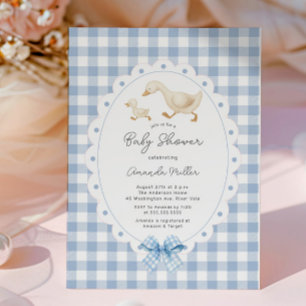 Playful Goose Baby Shower Invitation
