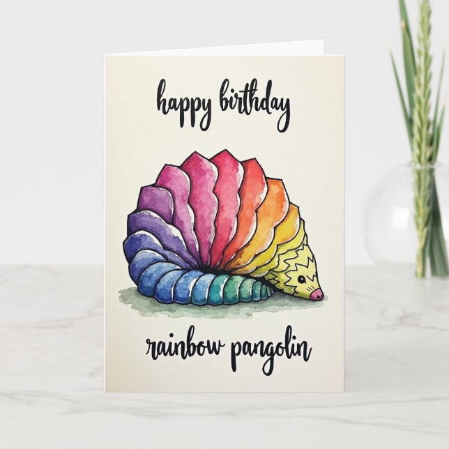 Playful Gradient Birthday Card (Front)