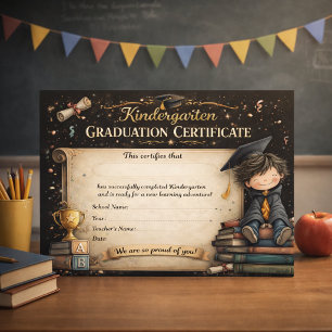 Playful Graduation Moment for Little Scholars