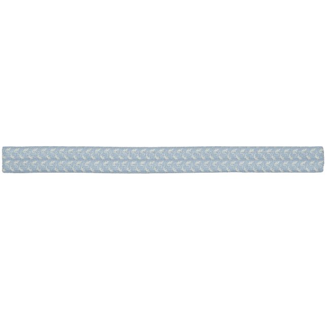 Playful Green Alligator Paisley on Blue Elastic Hair Tie (Unwrapped)