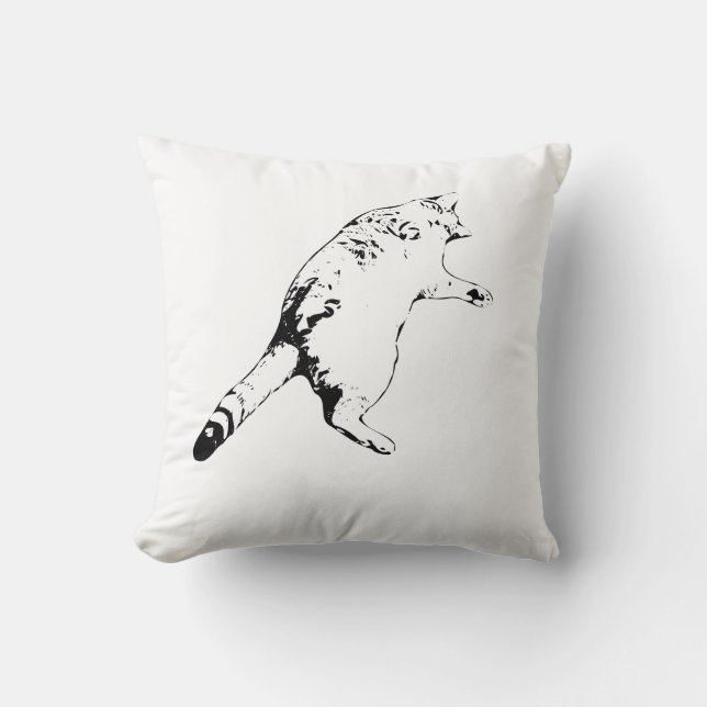 Playful Guardian of the Season Throw Pillow (Front)
