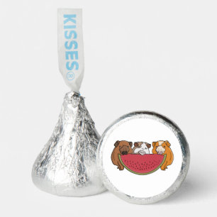 Playful Guinea Pigs and Watermelon Illustration Hershey®'s Kisses®