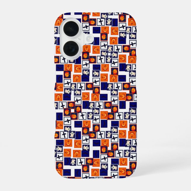 playful Halloween-themed pattern Iphone Case (Back)