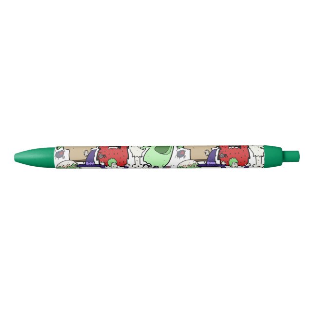 Playful hand drawn cute Ghost Fun art cartoon Pen (Front)
