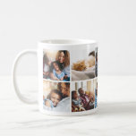Playful Happy Family Photo Collage Mug<br><div class="desc">The kids, the pets, the guitar... it can be difficult to get everything onto your favorite family mug. However, this 10 photo collage mug could be the answer to all your prayers—it's perfect for making sure you don't leave anybody out. Indeed, the gridded design pattern gives your photo collection a...</div>