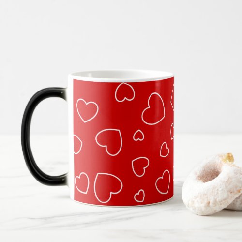 Playful Happy Hearts _ Lovely Red Mug