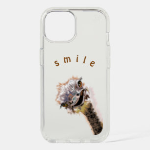 Playful Happy Ostrich Smile Funny iPhone Case