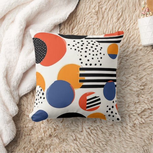 Playful Harmony Throw Pillow