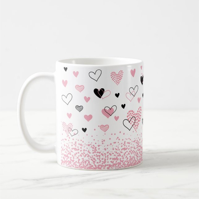 Playful Hearts Coffee Mug (Left)
