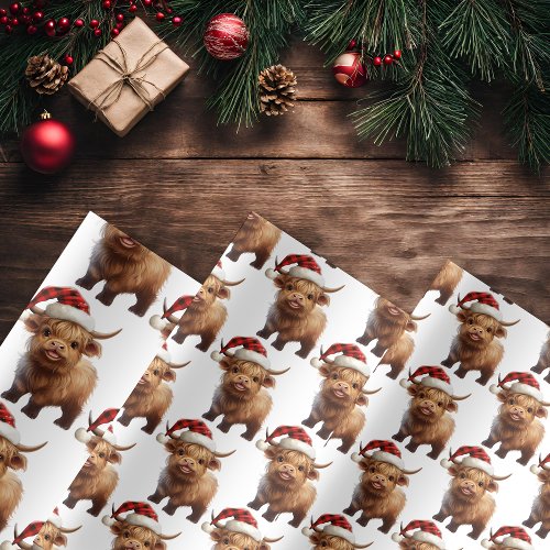Playful Highland Cow Wrapping Paper
