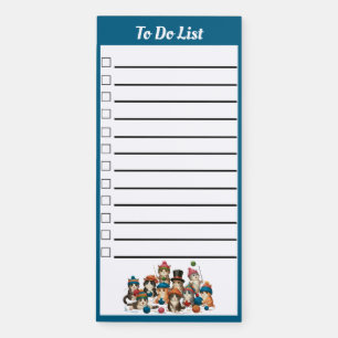 Playful Holiday Cats - To Do List Magnetic Notepad