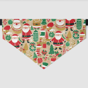 Playful Holiday Treats Pet Bandana – Hand-Drawn Collar