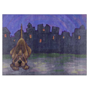 Playful Hound Dog Gifts & Accessories Cutting Board