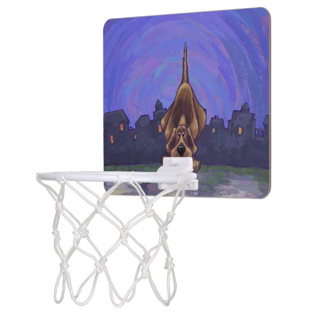 Playful Hound Dog Gifts & Accessories Mini Basketball Hoop (Left)